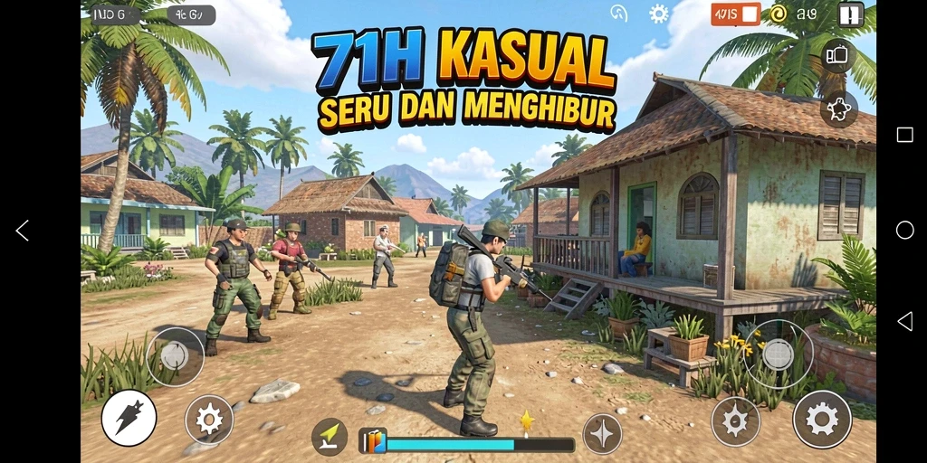 Tampilan gameplay <strong>71H</strong> yang penuh warna dan menarik.