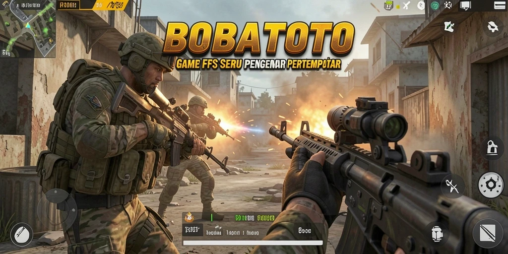 Tangkapan layar menampilkan aksi seru dalam pertarungan FPS.