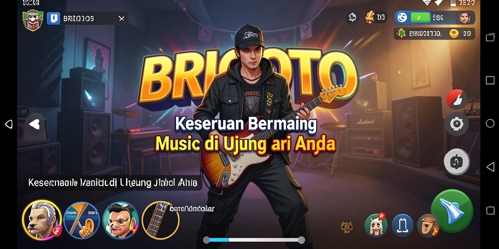 Tampilan menarik dari gameplay BRIOTOTO dengan interaksi musik.