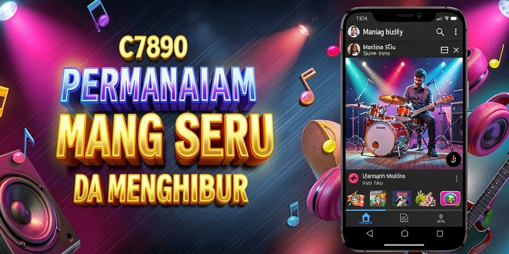 Gambaran gameplay C7890 yang menampilkan keseruan bermain musik.