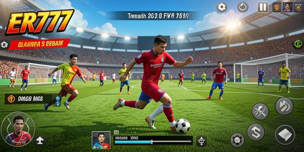 Tampilan gameplay menarik dari ER777 dengan aksi olahraga seru.