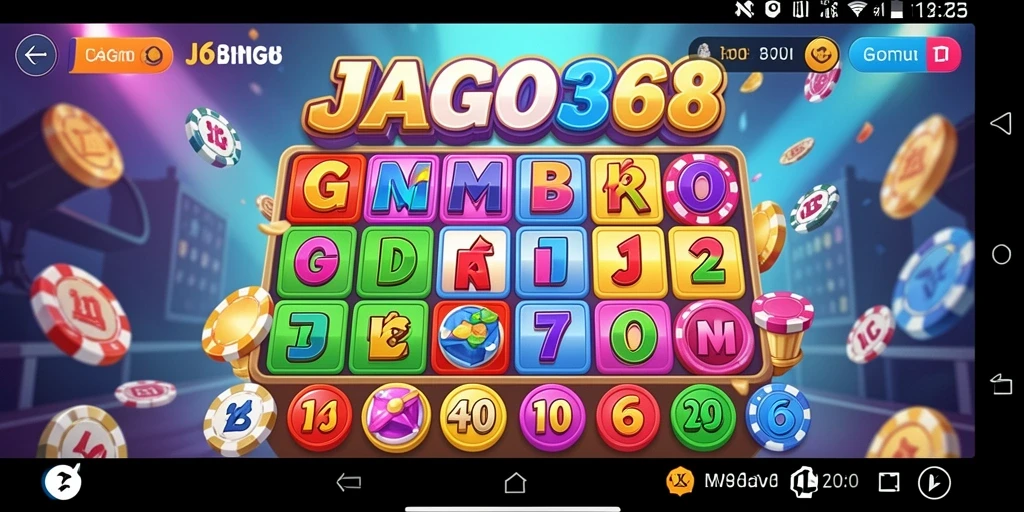 Tampilan gameplay seru dalam JAGO368 yang menampilkan keseruan Bingo.