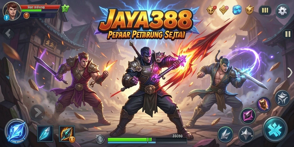 Tampilan menegangkan dari pertarungan epik di JAYA388.