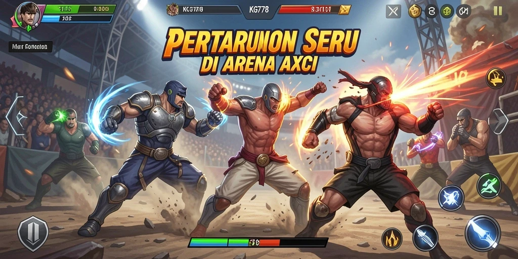 Gameplay seru dalam pertarungan seru di KG778.
