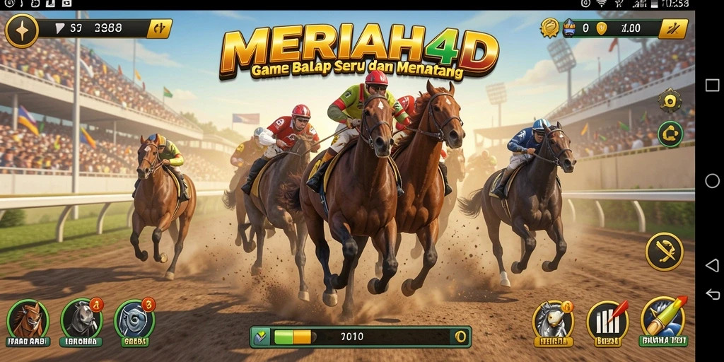 Tampilkan gameplay seru dan menegangkan dari MERIAH4D di trek balap.