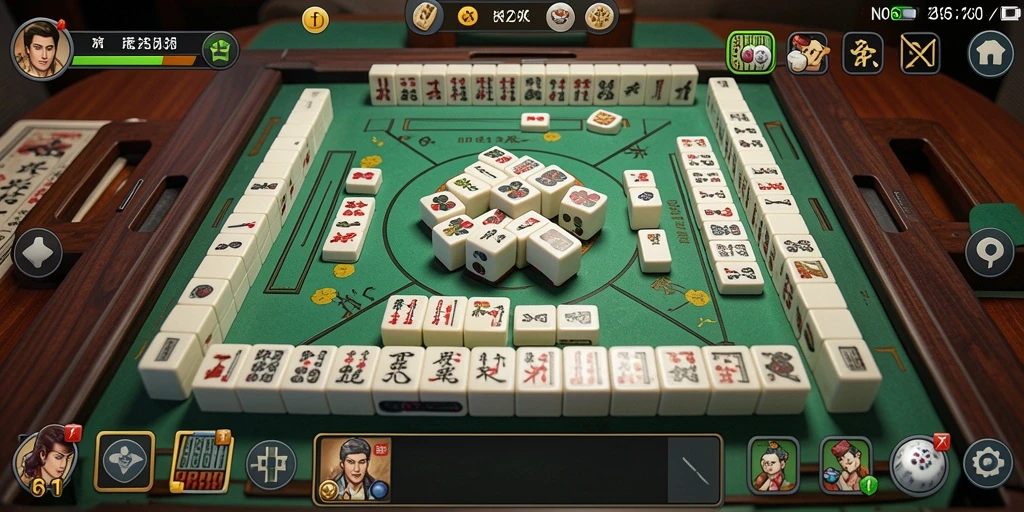 Tampilan menarik dari gameplay Mahjong di N06.
