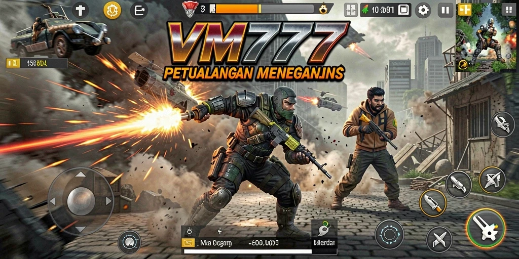Tampilan seru gameplay VM777 dengan aksi menegangkan.